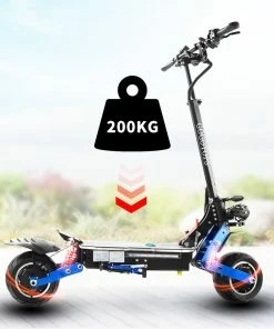 GOGOTOPS GS8 Electric Scooter 3000W*2 Dual Motors 80Km/h Max Speed 60V 38.4Ah Battery 10 Inch Pneumatic Road Tire 80Km Range 200KG Max Load Dual Shock Absorbers -rockbros-shop GOGOTOPS GS8 Electric Scooter 3000W 2 Dual Motors Without Seat 515193 2