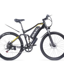 GUNAI M60 500W 48V 15Ah 27*1.95'' Electric Bicycle 35km/h Max Speed 35-45km Mileage Range 120kg Max Load - Black