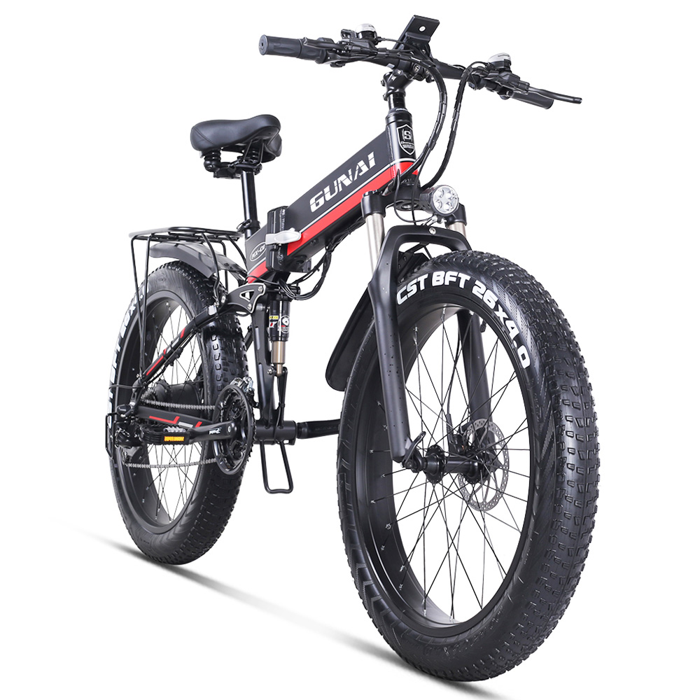 GUNAI MX01 1000W 48V 12.8Ah 26'' Electric Bicycle 40km/h Max Speed 40-50km Mileage Range 150kg Max Load - Red GUNAI MX01 1000W 48V 12.8Ah 26'' Electric Bicycle 40km/h Max Speed 40-50km Mileage Range 150kg Max Load - Red -rockbros-shop GUNAI MX01 1000W 48V 12 8Ah 26 Electric Bicycle Red 498574 2