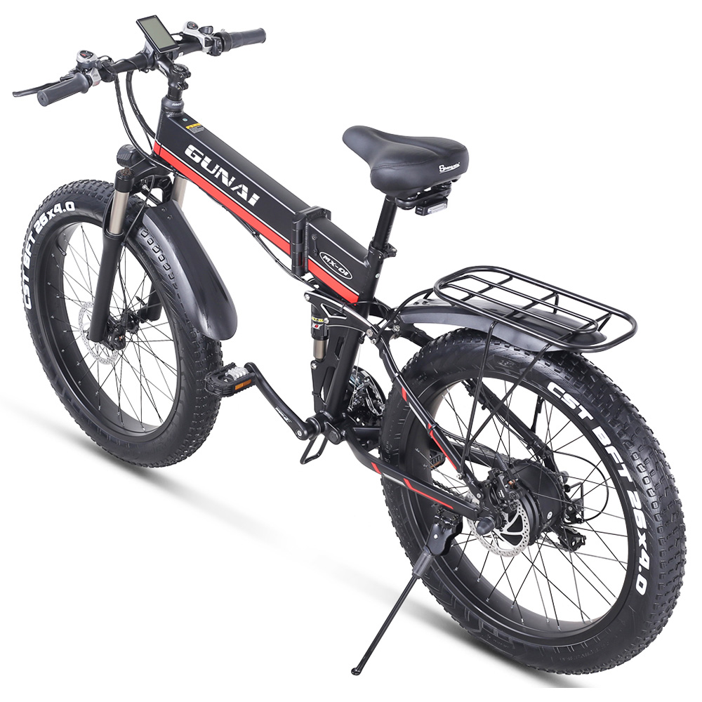 GUNAI MX01 1000W 48V 12.8Ah 26'' Electric Bicycle 40km/h Max Speed 40-50km Mileage Range 150kg Max Load - Red GUNAI MX01 1000W 48V 12.8Ah 26'' Electric Bicycle 40km/h Max Speed 40-50km Mileage Range 150kg Max Load - Red -rockbros-shop GUNAI MX01 1000W 48V 12 8Ah 26 Electric Bicycle Red 498574 3