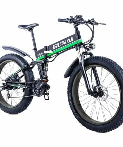 GUNAI MX01 1000W 48V 12.8Ah 26'' Electric Bicycle 40km/h Max Speed 40-50km Mileage Range 150kg Max Load - Green