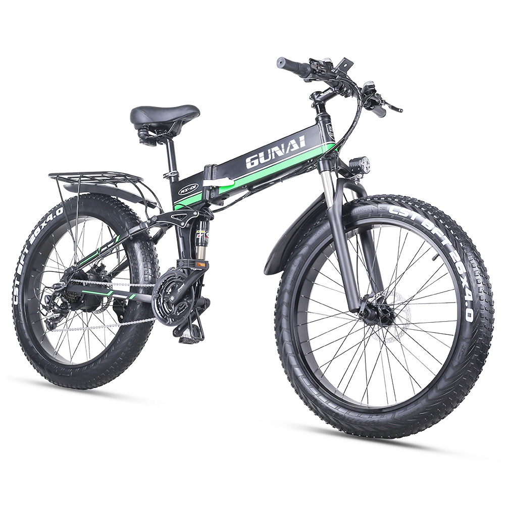 GUNAI MX01 1000W 48V 12.8Ah 26'' Electric Bicycle 40km/h Max Speed 40-50km Mileage Range 150kg Max Load - Green GUNAI MX01 1000W 48V 12.8Ah 26'' Electric Bicycle 40km/h Max Speed 40-50km Mileage Range 150kg Max Load - Green -rockbros-shop GUNAI MX01 1000W 48V 12 8Ah 26 Electric Bicycle Red 498575 2