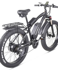 GUNAI MX02S Electric Bicycle 26*4.0 Inch Fat Tires 1000W 48V 17Ah 40Km/h Max Speed 40-50km Mileage Range 150KG Max Load Shimano 7 Speed - Black 6 GUNAI MX02S Electric Bicycle 26*4.0 Inch Fat Tires 1000W 48V 17Ah 40Km/h Max Speed 40-50km Mileage Range 150KG Max Load Shimano 7 Speed - Black -rockbros-shop GUNAI MX02S 1000W 48V 17Ah 26 Electric Bicycle Black 498576 4