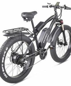 GUNAI MX02S Electric Bicycle 26*4.0 Inch Fat Tires 1000W 48V 17Ah 40Km/h Max Speed 40-50km Mileage Range 150KG Max Load Shimano 7 Speed - Black 11 GUNAI MX02S Electric Bicycle 26*4.0 Inch Fat Tires 1000W 48V 17Ah 40Km/h Max Speed 40-50km Mileage Range 150KG Max Load Shimano 7 Speed - Black -rockbros-shop GUNAI MX02S 1000W 48V 17Ah 26 Electric Bicycle Black 498576 4