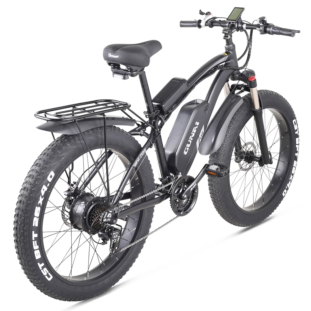 GUNAI MX02S Electric Bicycle 26*4.0 Inch Fat Tires 1000W 48V 17Ah 40Km/h Max Speed 40-50km Mileage Range 150KG Max Load Shimano 7 Speed - Black 7 GUNAI MX02S Electric Bicycle 26*4.0 Inch Fat Tires 1000W 48V 17Ah 40Km/h Max Speed 40-50km Mileage Range 150KG Max Load Shimano 7 Speed - Black - Image 5