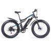 GUNAI MX03 Electric Bicycle 1000W 48V 17Ah Battery 26*4.0 Inch Fat Tires Mountain Bike 40Km/h Max Speed 40-50KM Mileage Range 150KG Max Load Double Dics Brake - Black -rockbros-shop GUNAI MX03 1000W 48V 17Ah 26 Electric Bicycle Black 498578 0