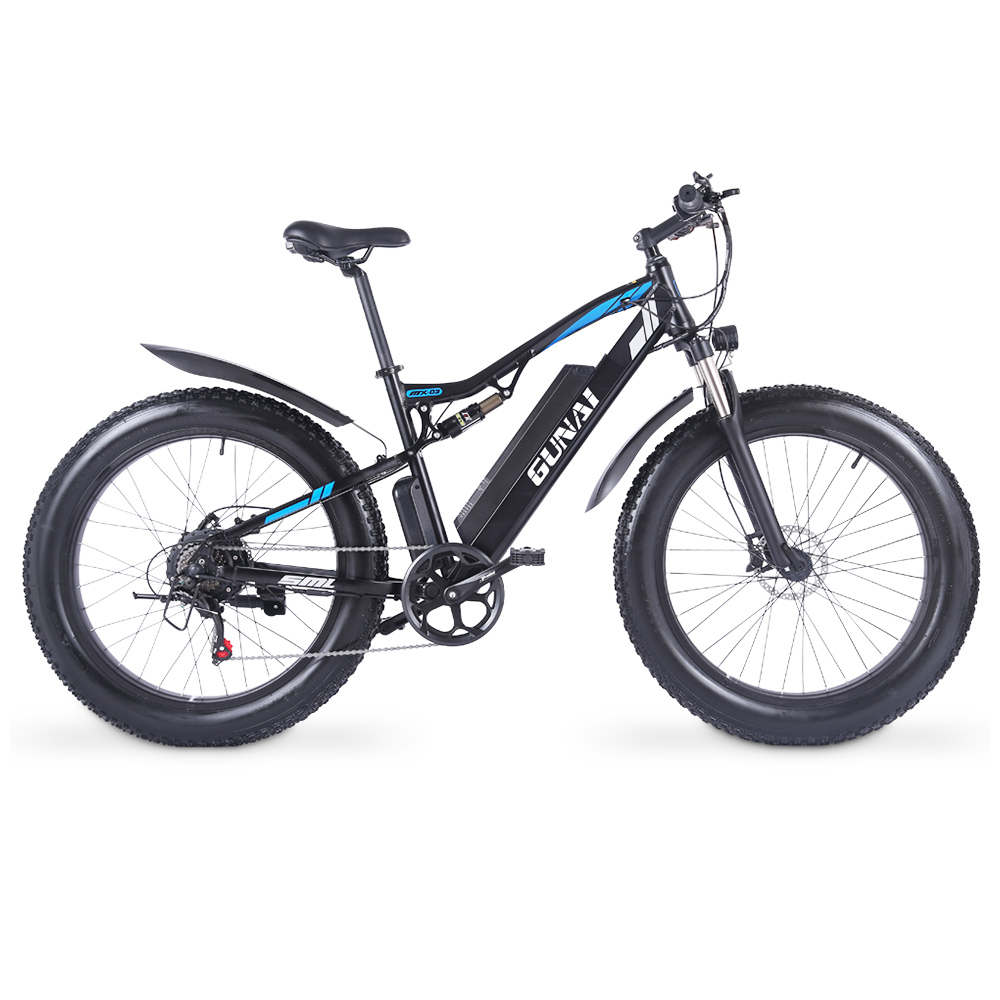 GUNAI MX03 Electric Bicycle 1000W 48V 17Ah Battery 26*4.0 Inch Fat Tires Mountain Bike 40Km/h Max Speed 40-50KM Mileage Range 150KG Max Load Double Dics Brake - Black GUNAI MX03 Electric Bicycle 1000W 48V 17Ah Battery 26*4.0 Inch Fat Tires Mountain Bike 40Km/h Max Speed 40-50KM Mileage Range 150KG Max Load Double Dics Brake - Black -rockbros-shop GUNAI MX03 1000W 48V 17Ah 26 Electric Bicycle Black 498578 0