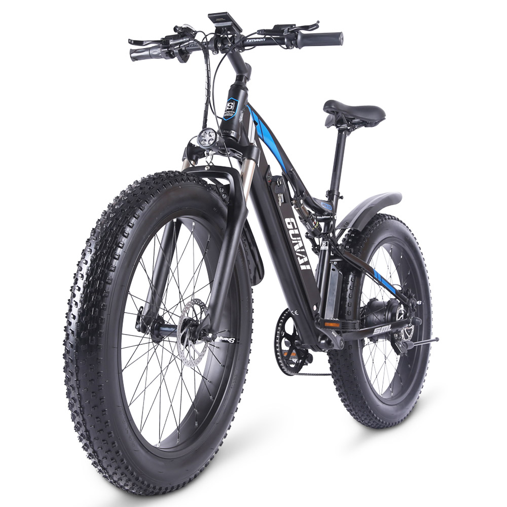 GUNAI MX03 Electric Bicycle 1000W 48V 17Ah Battery 26*4.0 Inch Fat Tires Mountain Bike 40Km/h Max Speed 40-50KM Mileage Range 150KG Max Load Double Dics Brake - Black GUNAI MX03 Electric Bicycle 1000W 48V 17Ah Battery 26*4.0 Inch Fat Tires Mountain Bike 40Km/h Max Speed 40-50KM Mileage Range 150KG Max Load Double Dics Brake - Black -rockbros-shop GUNAI MX03 1000W 48V 17Ah 26 Electric Bicycle Black 498578 1