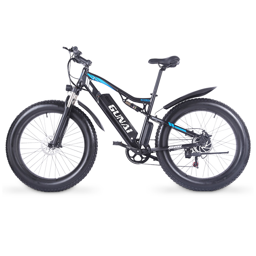 GUNAI MX03 Electric Bicycle 1000W 48V 17Ah Battery 26*4.0 Inch Fat Tires Mountain Bike 40Km/h Max Speed 40-50KM Mileage Range 150KG Max Load Double Dics Brake - Black GUNAI MX03 Electric Bicycle 1000W 48V 17Ah Battery 26*4.0 Inch Fat Tires Mountain Bike 40Km/h Max Speed 40-50KM Mileage Range 150KG Max Load Double Dics Brake - Black -rockbros-shop GUNAI MX03 1000W 48V 17Ah 26 Electric Bicycle Black 498578 3