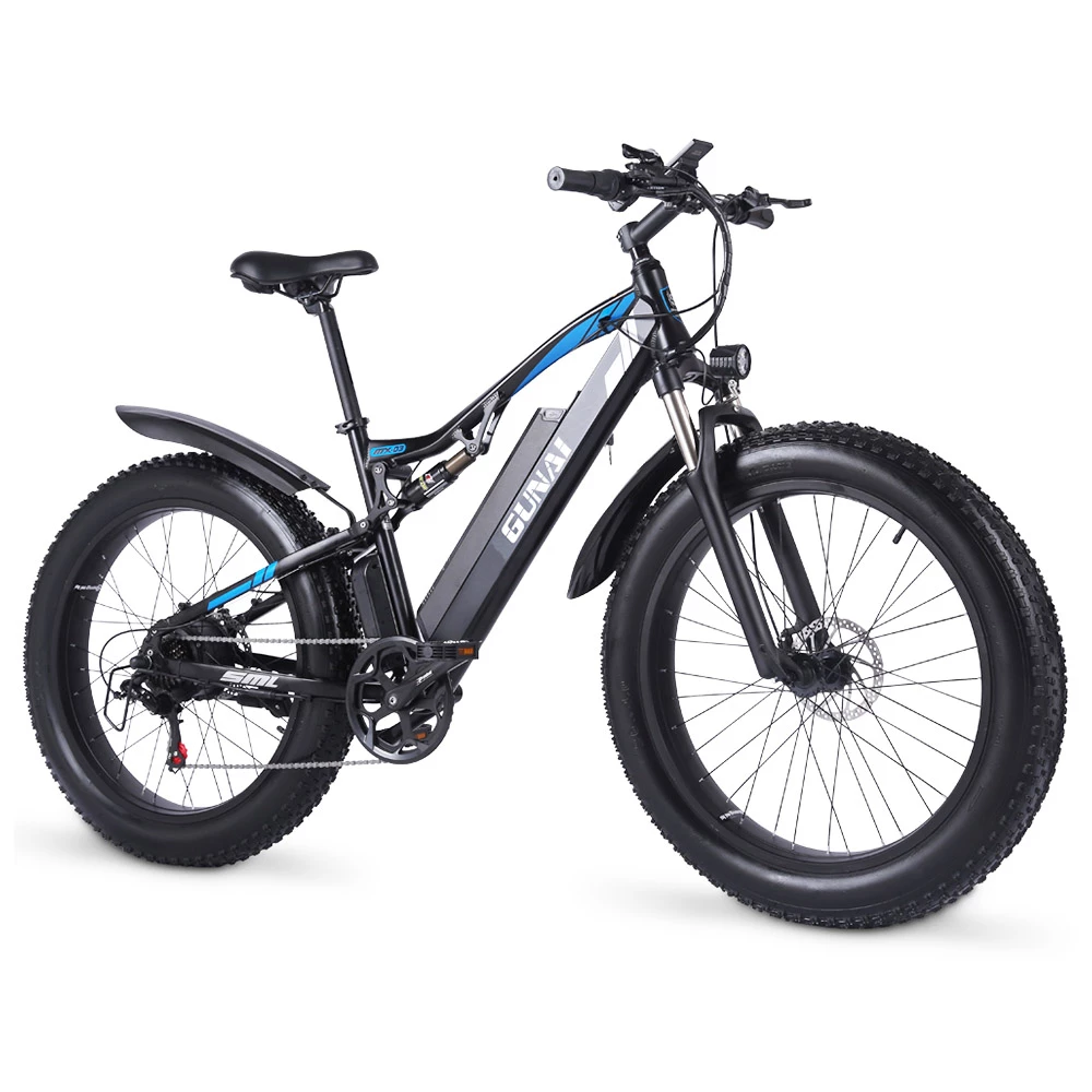 GUNAI MX03 Electric Bicycle 1000W 48V 17Ah Battery 26*4.0 Inch Fat Tires Mountain Bike 40Km/h Max Speed 40-50KM Mileage Range 150KG Max Load Double Dics Brake - Black 8 GUNAI MX03 Electric Bicycle 1000W 48V 17Ah Battery 26*4.0 Inch Fat Tires Mountain Bike 40Km/h Max Speed 40-50KM Mileage Range 150KG Max Load Double Dics Brake - Black - Image 6