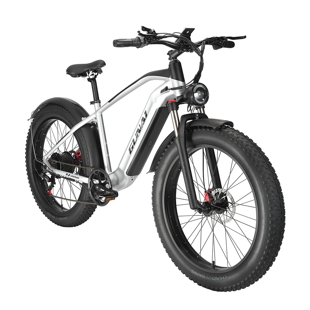 GUNAI MX05 26*4.0 Inch Fat Tire Electric Moped Bike 1000W Motor 48V 19Ah Battery 45Km/h Max Speed Shimano Gear 150KG Load Mountain Bicycle 3 GUNAI MX05 26*4.0 Inch Fat Tire Electric Moped Bike 1000W Motor 48V 19Ah Battery 45Km/h Max Speed Shimano Gear 150KG Load Mountain Bicycle