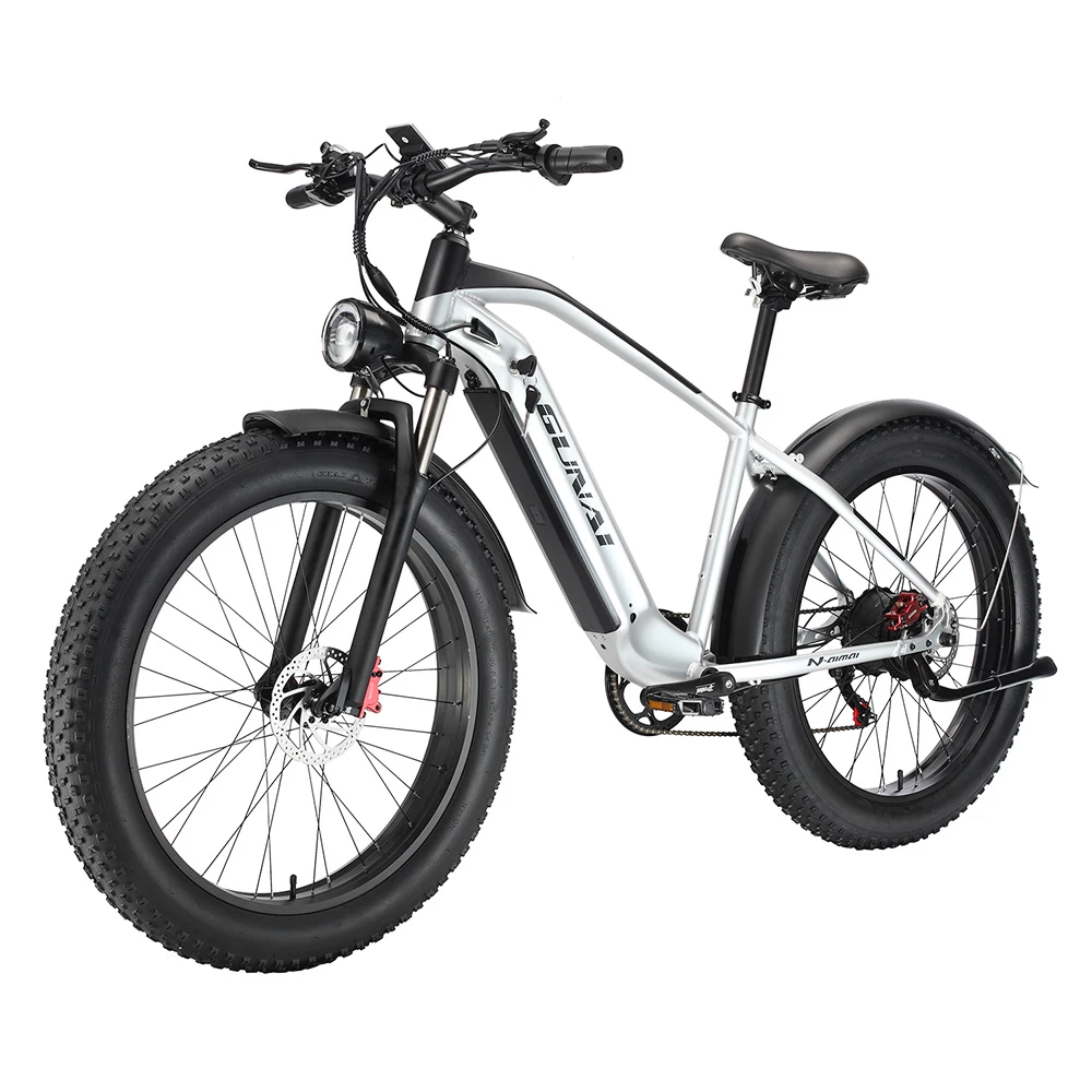 GUNAI MX05 26*4.0 Inch Fat Tire Electric Moped Bike 1000W Motor 48V 19Ah Battery 45Km/h Max Speed Shimano Gear 150KG Load Mountain Bicycle 5 GUNAI MX05 26*4.0 Inch Fat Tire Electric Moped Bike 1000W Motor 48V 19Ah Battery 45Km/h Max Speed Shimano Gear 150KG Load Mountain Bicycle - Image 3