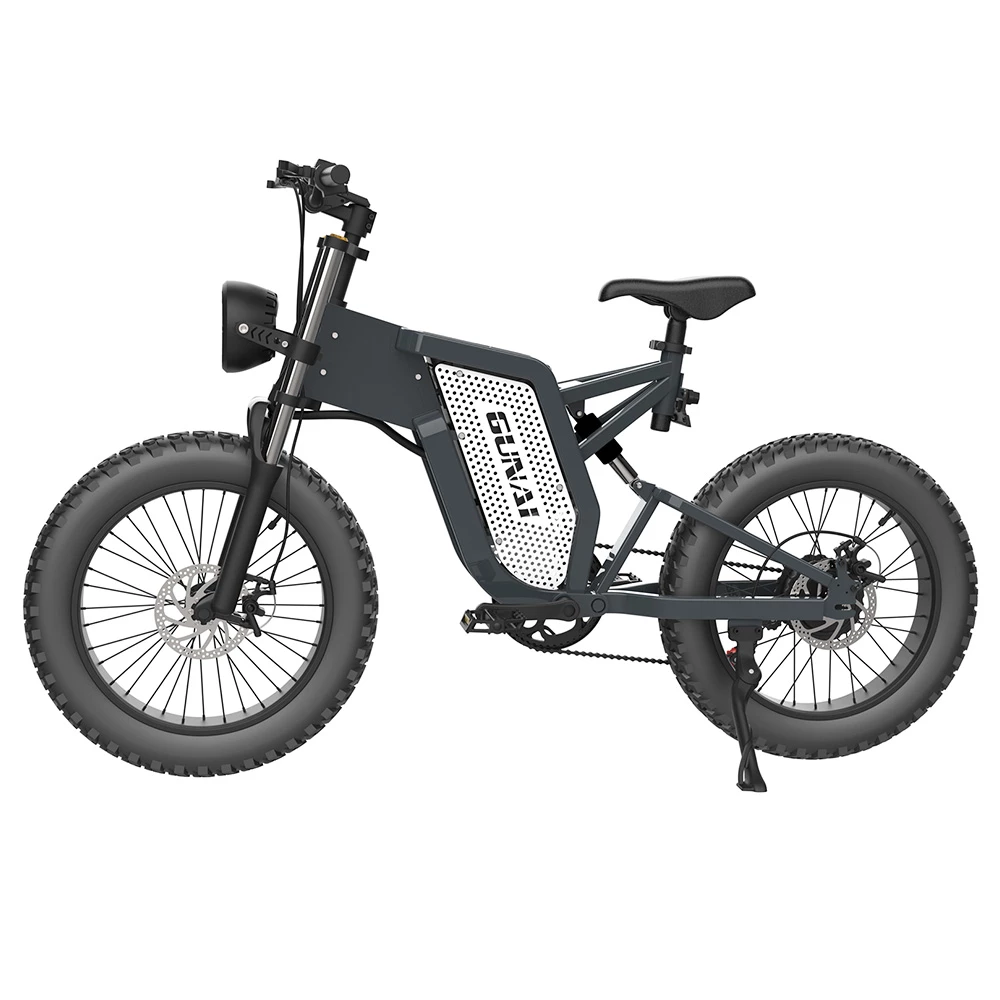 GUNAI MX25 Electric Bicycle 20*4.0 Inch Fat Tires 2000W Brushless Motor 50Km/h Max Speed 48V 25Ah Battery Shimano 7-Speed Double Oil Brakes 75KM Mileage Range 200KG Payload E-Bike - Black 7 GUNAI MX25 Electric Bicycle 20*4.0 Inch Fat Tires 2000W Brushless Motor 50Km/h Max Speed 48V 25Ah Battery Shimano 7-Speed Double Oil Brakes 75KM Mileage Range 200KG Payload E-Bike - Black - Image 5