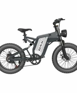 GUNAI MX25 Electric Bicycle 20*4.0 Inch Fat Tires 2000W Brushless Motor 50Km/h Max Speed 48V 25Ah Battery Shimano 7-Speed Double Oil Brakes 75KM Mileage Range 200KG Payload E-Bike - Black