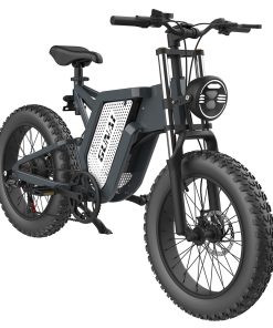 GUNAI MX25 Electric Bicycle 20*4.0 Inch Fat Tires 2000W Brushless Motor 50Km/h Max Speed 48V 25Ah Battery Shimano 7-Speed Double Oil Brakes 75KM Mileage Range 200KG Payload E-Bike - Black -rockbros-shop GUNAI MX25 48V 25Ah 2000W 20 Electric Bicycle 514561 1