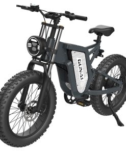 GUNAI MX25 Electric Bicycle 20*4.0 Inch Fat Tires 2000W Brushless Motor 50Km/h Max Speed 48V 25Ah Battery Shimano 7-Speed Double Oil Brakes 75KM Mileage Range 200KG Payload E-Bike - Black -rockbros-shop GUNAI MX25 48V 25Ah 2000W 20 Electric Bicycle 514561 5