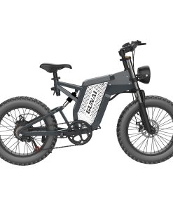 GUNAI MX25 Electric Bicycle 20*4.0 Inch Fat Tires 2000W Brushless Motor 50Km/h Max Speed 48V 25Ah Battery Shimano 7-Speed Double Oil Brakes 75KM Mileage Range 200KG Payload E-Bike - Black