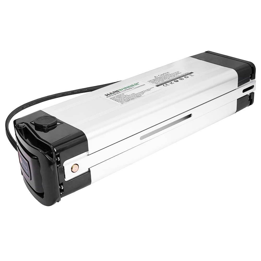 HANIWINNER HA030-01 Electric Bike Rechargeable Lithium Battery 48V 12.5A 600W With Charger - White 4 HANIWINNER HA030-01 Electric Bike Rechargeable Lithium Battery 48V 12.5A 600W With Charger - White - Image 2