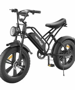 HAPPYRUN HR-G50 Electric Bike 20*4.0 Inch Fat Tires 48V 18Ah Battery 750W Motor 45Km/h Max Speed Retro Ebike Max Load 150kg Shimano 7-Speed Gear -rockbros-shop HAPPYRUN HR G50 Electric Bike 518904 1