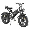 HAPPYRUN HR-G50 Electric Bike 20*4.0 Inch Fat Tires 48V 18Ah Battery 750W Motor 45Km/h Max Speed Retro Ebike Max Load 150kg Shimano 7-Speed Gear -rockbros-shop HAPPYRUN HR G50 Electric Bike 518904 2