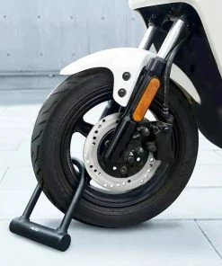 HIMO Portable Dual-open U-shaped Lock Solid Core Lock Body Silicone Sheath For Bicycle Motorcycle Security Anti-theft - Black -rockbros-shop HIMO Portable Dual open U shaped Lock Anti theft Black 906656