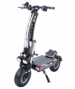 Halo Knight T107Max Off-road Electric Scooter 14 Inch Pneumatic Tires 2*4000W Dual Motors 120Km/h Max Speed 72V 50Ah Battery 125KM Max Range 200KG Max Load XOD Hydraulic Brake & Electric Brake Black