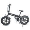 Happyrun HR-2006 Electric Folding Bike 350W Motor 36V 10Ah Battery 20*4.0 Inch Snow Tires 50km Range 25km/h Max Speed Black -rockbros-shop Happyrun HR 2006 Electric Folding Bike 350W Motor 506523 0