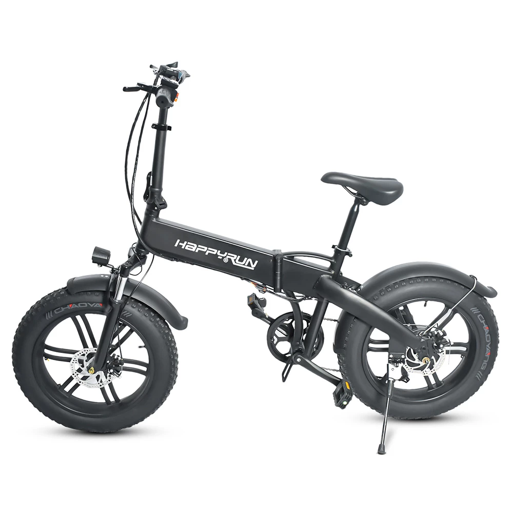 Happyrun HR-2006 Electric Folding Bike 350W Motor 36V 10Ah Battery 20*4.0 Inch Snow Tires 50km Range 25km/h Max Speed Black 3 Happyrun HR-2006 Electric Folding Bike 350W Motor 36V 10Ah Battery 20*4.0 Inch Snow Tires 50km Range 25km/h Max Speed Black