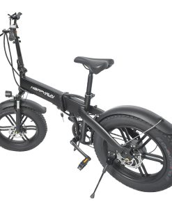 Happyrun HR-2006 Electric Folding Bike 350W Motor 36V 10Ah Battery 20*4.0 Inch Snow Tires 50km Range 25km/h Max Speed Black -rockbros-shop Happyrun HR 2006 Electric Folding Bike 350W Motor 506523 1