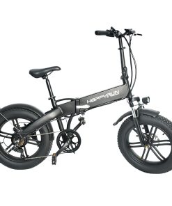 Happyrun HR-2006 Electric Folding Bike 350W Motor 36V 10Ah Battery 20*4.0 Inch Snow Tires 50km Range 25km/h Max Speed Black -rockbros-shop Happyrun HR 2006 Electric Folding Bike 350W Motor 506523 2