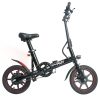 Happyrun HR-X40 Lightweight Electric Bike 350W Motor 36V 6Ah Battery 14'' Road Tires 25km Range 25km/h Max Speed Black -rockbros-shop Happyrun HR X40 Lightweight Electric Folding Bike 350W Motor 506524 0