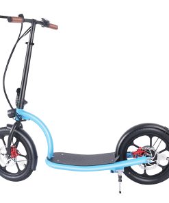 HiBoy VE001 Electric Scooter 16 Inch Tires 350W Motor 36V 10Ah Battery 30km/h Max Speed 60km Range 100kg Max Load - Blue