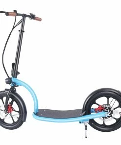 HiBoy VE001 Electric Scooter 16 Inch Tires 350W Motor 36V 10Ah Battery 30km/h Max Speed 60km Range 100kg Max Load - Blue