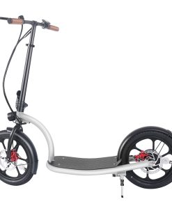 HiBoy VE001 Electric Scooter 16 Inch 350W Motor 36V 10Ah Battery 30km/h Max Speed 60km Range 100kg Max Load - Silver
