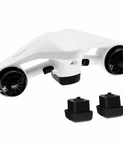 Asiwo Hypergogo Manta S 2 Batteries Sea Scooter Portable And Lightweight Water Cruiser Sports Enthusiasts Diver Propulsion - White -rockbros-shop Hypergogo Manta S 2 Batteries Sea Scooter White 513804 3