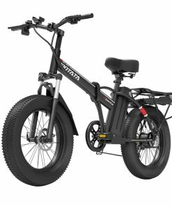 IDOTATA G20 Pro Electric Bike 20*4.0 Inch Chaoyang Fat Tire 48V 1000W Motor 12.8Ah Battery 45Km/h Max Speed Shimano 7 Speed Gear Mechanical Disc Brake IP54 Waterproof
