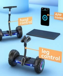 IENYRID K8 Balance Car 10 Inch Off-road Tires 350W*2 Motor 16km/h Top Speed 4Ah Battery For 12km Mileage 80kg Load Black -rockbros-shop IENYRID K8 Balance Car Black 519565 3