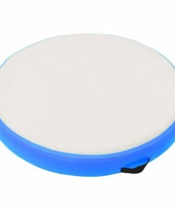 Inflatable Gymnastic Mat With Pump 100x100x20 Cm PVC Blue 9 Inflatable Gymnastic Mat With Pump 100x100x20 Cm PVC Blue -rockbros-shop Inflatable Gymnastic Mat with Pump 100x100x20 cm PVC Blue 427519 1