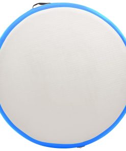 Inflatable Gymnastic Mat With Pump 100x100x20 Cm PVC Blue 5 Inflatable Gymnastic Mat With Pump 100x100x20 Cm PVC Blue -rockbros-shop Inflatable Gymnastic Mat with Pump 100x100x20 cm PVC Blue 427519 3