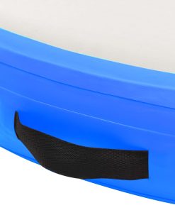 Inflatable Gymnastic Mat With Pump 100x100x20 Cm PVC Blue 7 Inflatable Gymnastic Mat With Pump 100x100x20 Cm PVC Blue -rockbros-shop Inflatable Gymnastic Mat with Pump 100x100x20 cm PVC Blue 427519 5