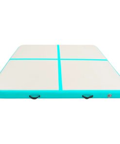 Inflatable Gymnastics Mat With Pump 200x200x20 Cm PVC Green -rockbros-shop Inflatable Gymnastics Mat with Pump 200x200x20 cm PVC Green 428410 3