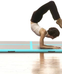 Inflatable Gymnastics Mat With Pump 300x100x10 Cm PVC Green -rockbros-shop Inflatable Gymnastics Mat with Pump 300x100x10 cm PVC Green 428632 1