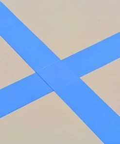 Inflatable Gymnastics Mat With Pump 500x100x10 Cm PVC Blue 10 Inflatable Gymnastics Mat With Pump 500x100x10 Cm PVC Blue -rockbros-shop Inflatable Gymnastics Mat with Pump 500x100x10 cm PVC Blue 432631 2