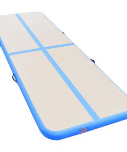 Inflatable Gymnastics Mat With Pump 500x100x10 Cm PVC Blue -rockbros-shop Inflatable Gymnastics Mat with Pump 500x100x10 cm PVC Blue 432631 3