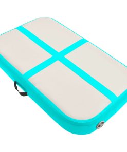 Inflatable Gymnastics Mat With Pump 60x100x10 Cm PVC Green -rockbros-shop Inflatable Gymnastics Mat with Pump 60x100x10 cm PVC Green 432621 2