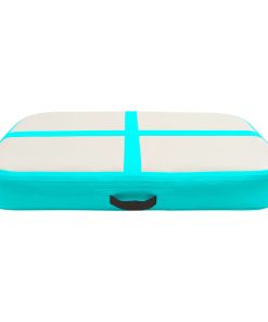 Inflatable Gymnastics Mat With Pump 60x100x10 Cm PVC Green -rockbros-shop Inflatable Gymnastics Mat with Pump 60x100x10 cm PVC Green 432621 3
