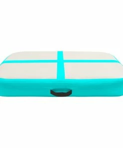 Inflatable Gymnastics Mat With Pump 60x100x10 Cm PVC Green 11 Inflatable Gymnastics Mat With Pump 60x100x10 Cm PVC Green -rockbros-shop Inflatable Gymnastics Mat with Pump 60x100x10 cm PVC Green 432621 3