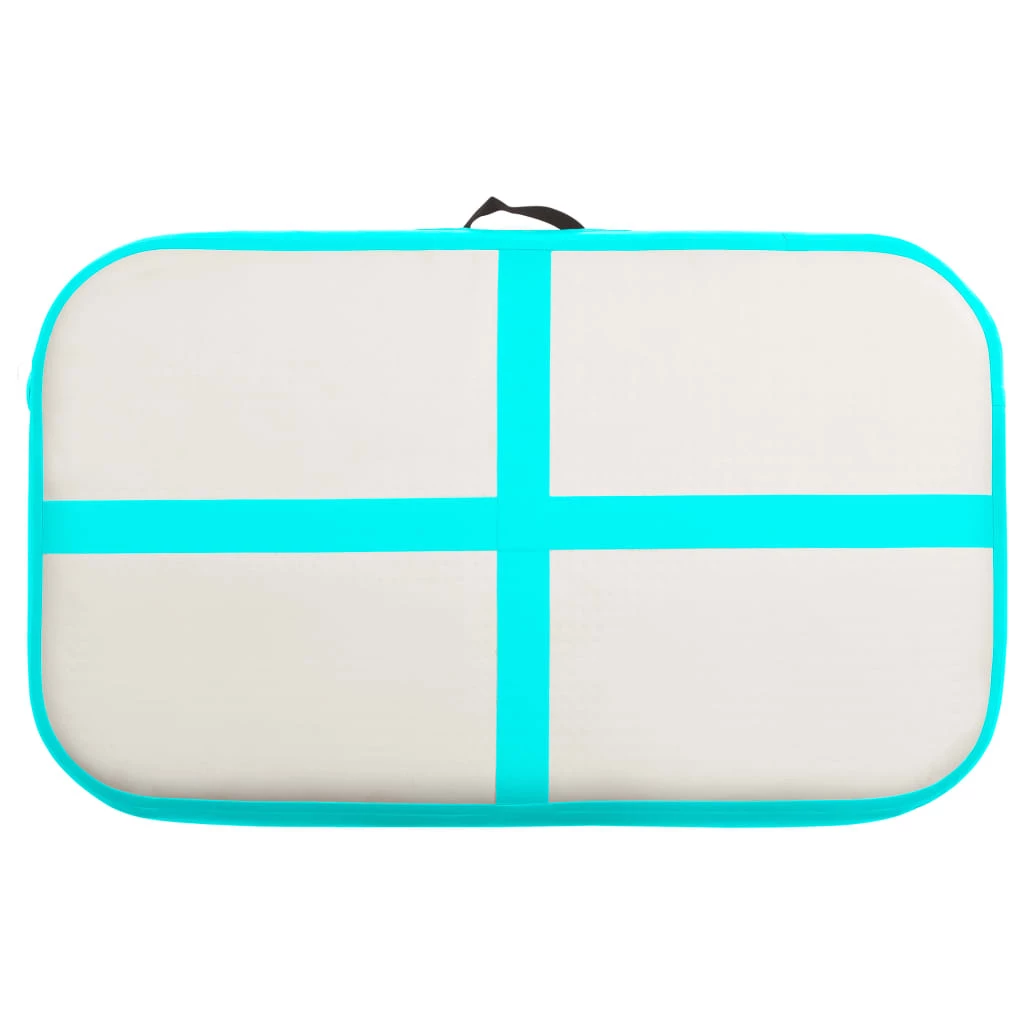 Inflatable Gymnastics Mat With Pump 60x100x10 Cm PVC Green 7 Inflatable Gymnastics Mat With Pump 60x100x10 Cm PVC Green - Image 5
