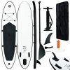 Inflatable Stand Up Paddle Board Set Black And White