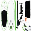 Inflatable Stand Up Paddle Board Set Green And White -rockbros-shop Inflatable Stand Up Paddle Board Set Green and White 456932 0